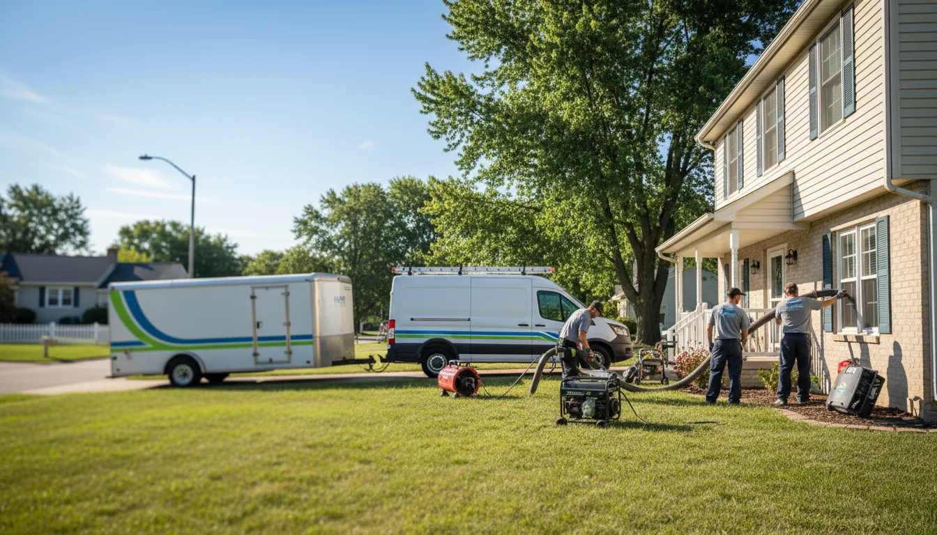 Flooded Basement Restoration And Cleanup With Repair in Mcfarland, WI near me